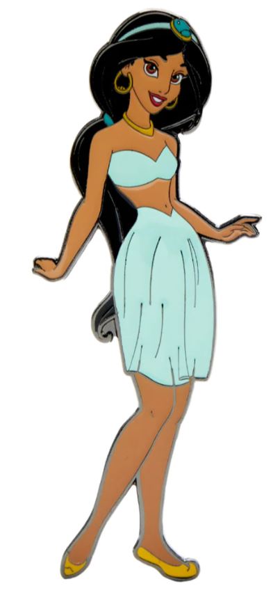 Loungefly Jasmine Magnetic Paper Doll Pin Set Magical Land of