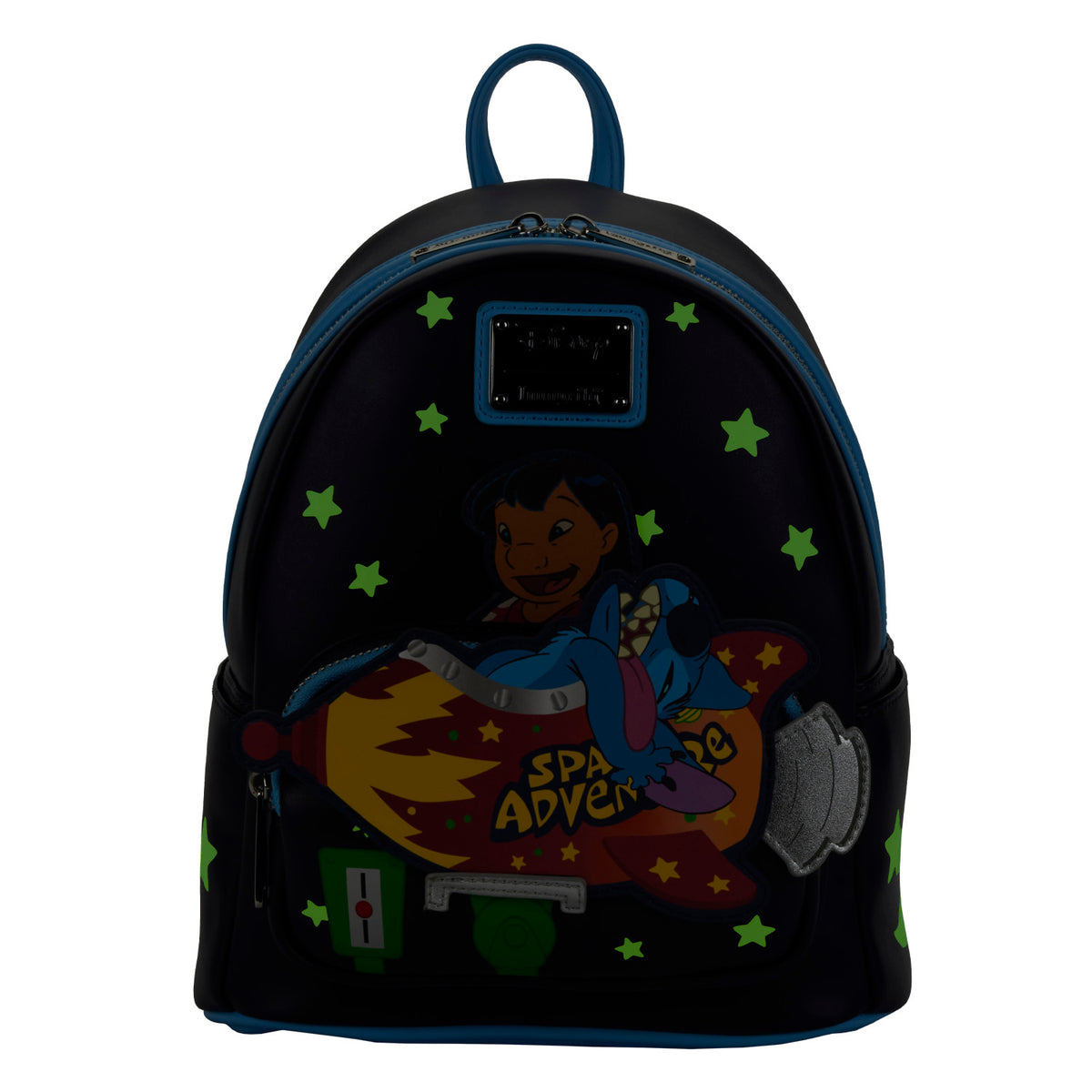 Loungefly Lilo & Stitch Space Adventure Mini Backpack (Glow 