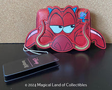 Load image into Gallery viewer, Loungefly Mulan 25th Anniversary Mushu Glitter Cosplay Zip-Around Wallet