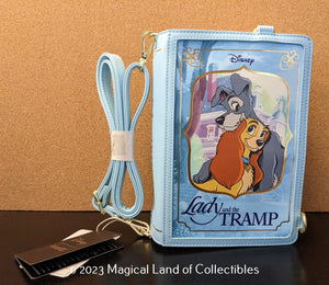 Loungefly Lady and the Tramp Book Convertible Crossbody Bag