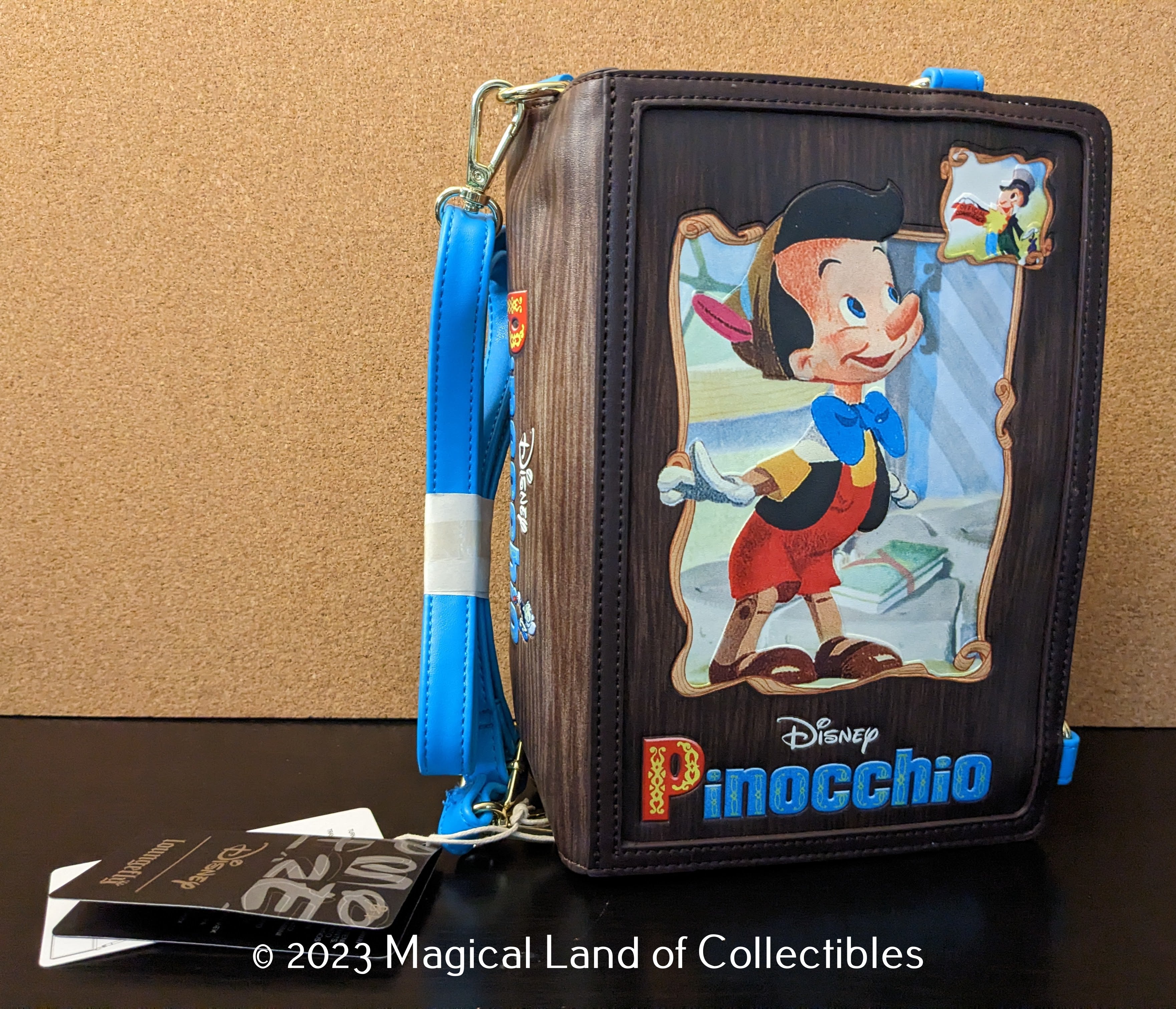 Loungefly Classic Book Pinocchio Convertible Cross Body Bag Magical Land of Collectibles
