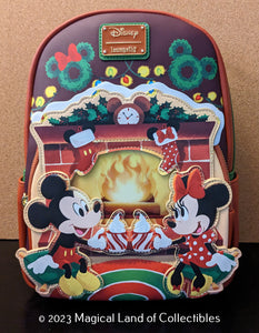 Loungefly Mickey & Minnie Mouse Hot Cocoa Fireplace Mini Backpack