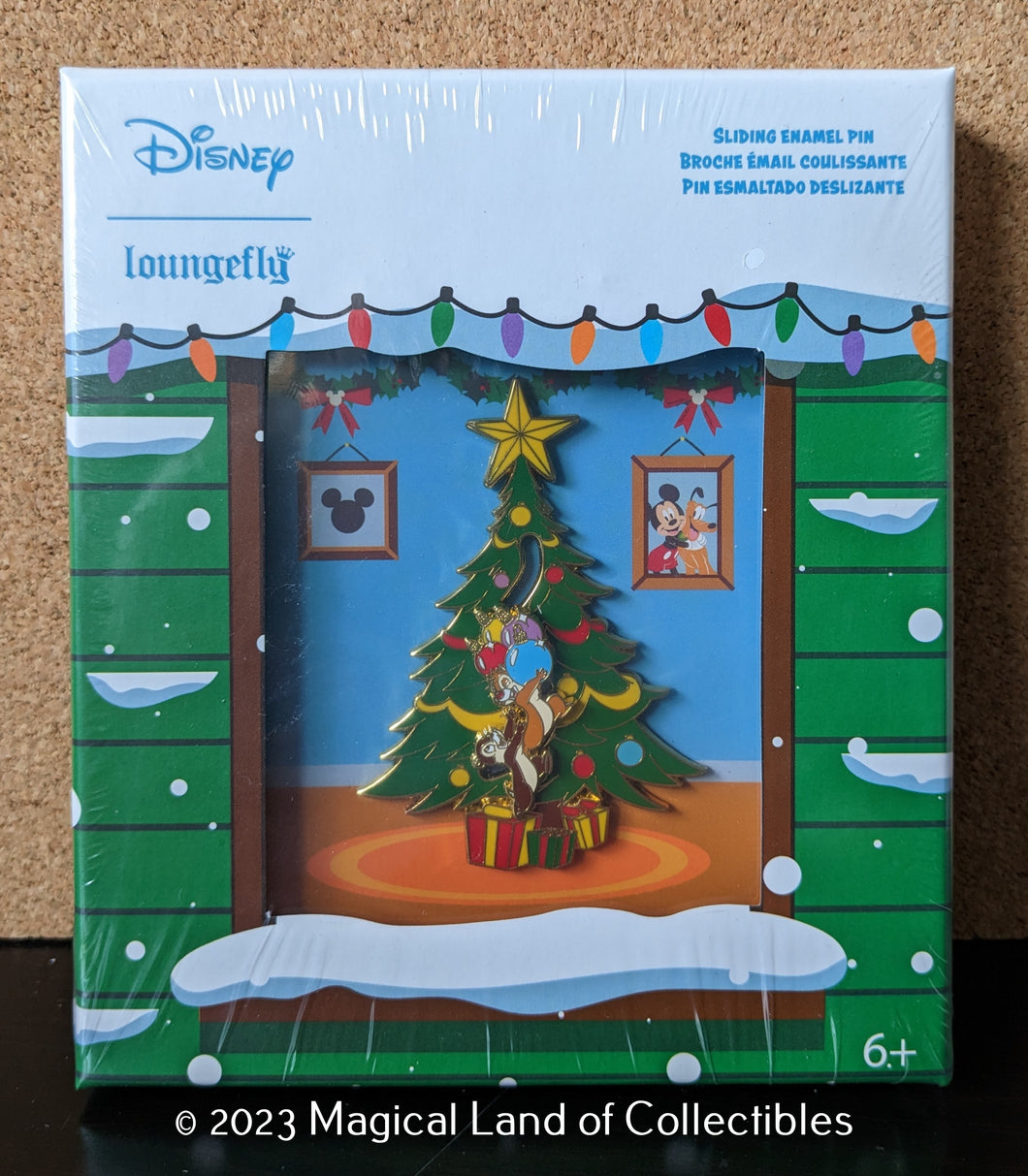 Loungefly Chip and Dale Tree Ornaments Sliding Pin (1,500 Piece Limited)