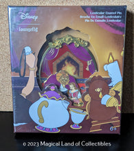 Load image into Gallery viewer, Loungefly Beauty and the Beast Fireplace Lenticular Enamel Pin (1,700 Piece Limited)