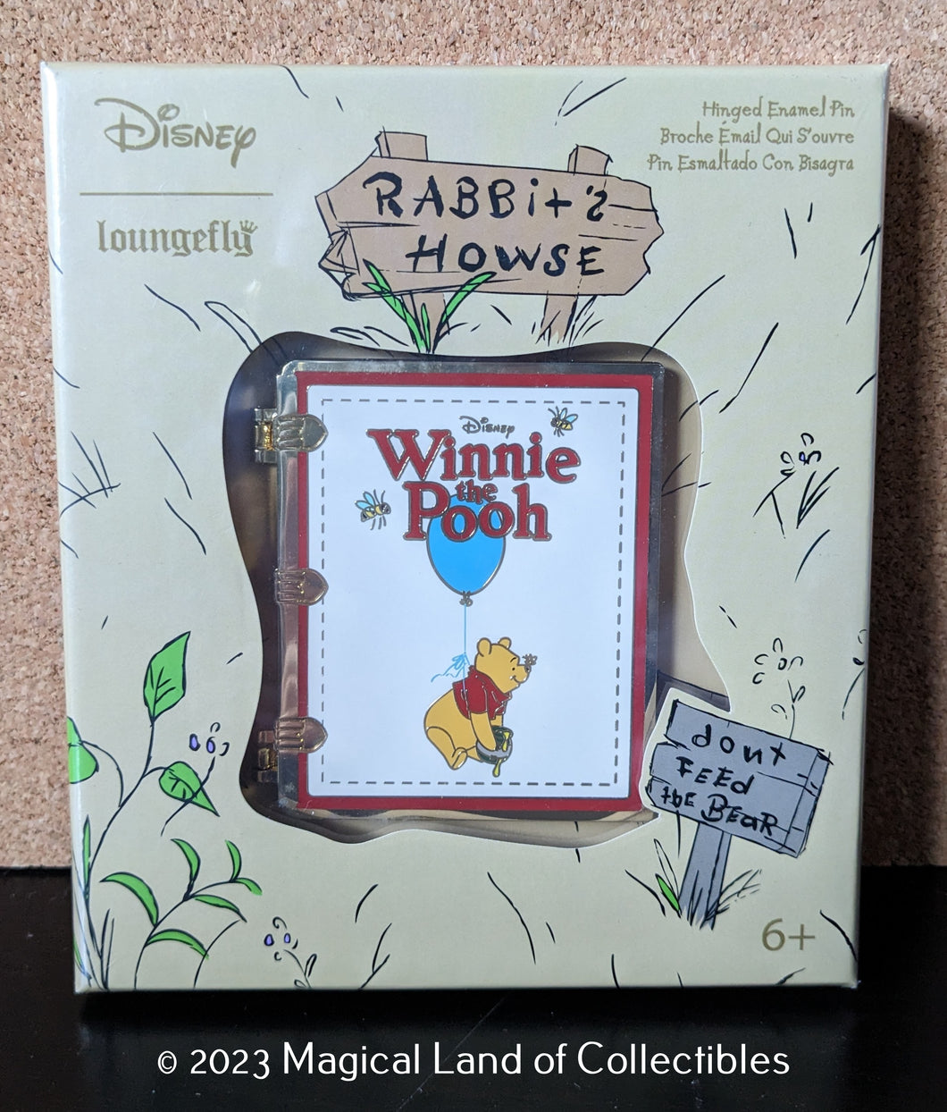 Loungefly Winnie the Pooh Book Hinged Pin (1,800 Piece Limited)