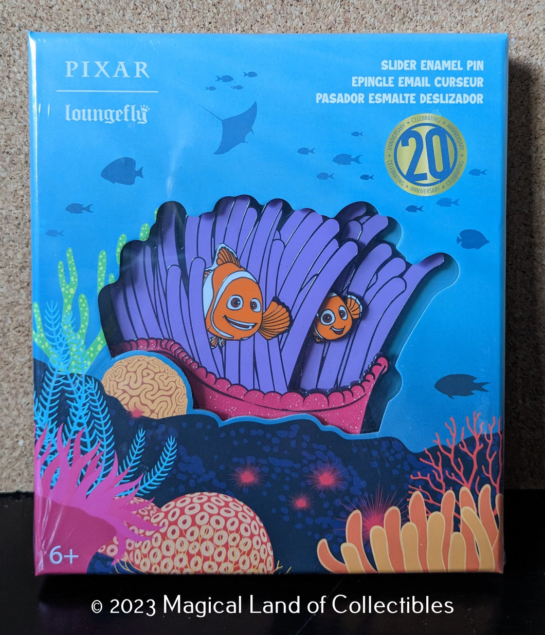 Loungefly Finding Nemo 20th Anniversary Sliding Pin (1,300 Piece Limited)