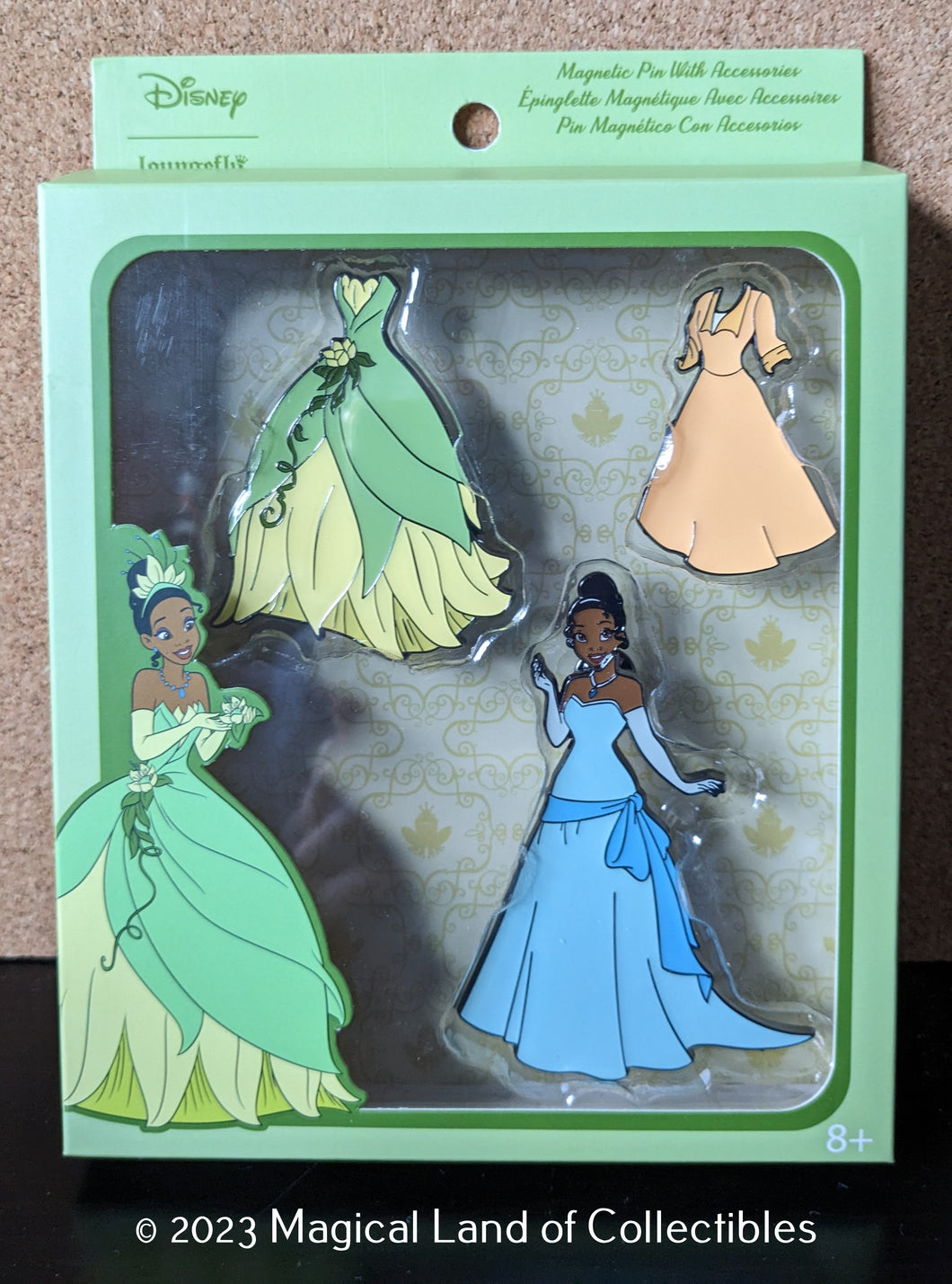 Loungefly Tiana Magnetic Paper Doll Pin Set