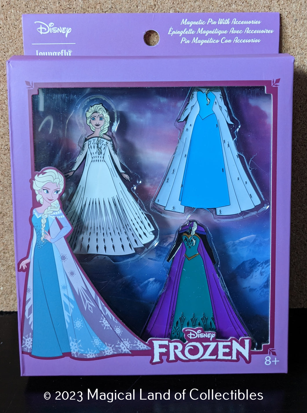 Loungefly Frozen Elsa Magnetic Paper Doll Pin Set