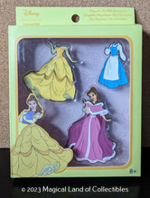 Load image into Gallery viewer, Loungefly Beauty and the Beast Belle Magnetic Paper Doll Pin Set