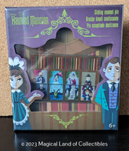 Load image into Gallery viewer, Loungefly Haunted Mansion Portraits 3&quot; Collector Box Sliding Pin (2,700 Piece Limited)