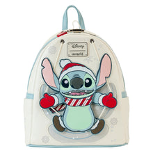 Load image into Gallery viewer, Loungefly Stitch Holiday Snow Angel Glitter Mini Backpack