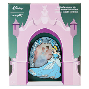 (PRE-ORDER) Loungefly Disney Cinderella Lenticular Princess Series 3" Collector Box Pin (1,300 Piece Limited)