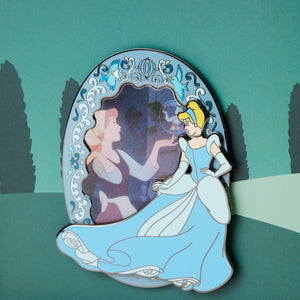 (PRE-ORDER) Loungefly Disney Cinderella Lenticular Princess Series 3" Collector Box Pin (1,300 Piece Limited)