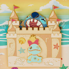 Load image into Gallery viewer, Loungefly Disney Stitch Sandcastle Beach Surprise 3&quot; Collector Box Pin (1,700 Piece Limited)