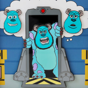 (PRE-ORDER) Loungefly Pixar Sulley Door Mixed Emotions 4-Piece Pin Set (1,000 Piece Limited)
