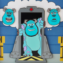 Load image into Gallery viewer, Loungefly Pixar Sulley Door Mixed Emotions 4-Piece Pin Set (1,000 Piece Limited)