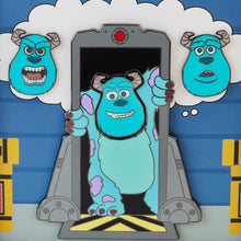 Load image into Gallery viewer, (PRE-ORDER) Loungefly Pixar Sulley Door Mixed Emotions 4-Piece Pin Set (1,000 Piece Limited)
