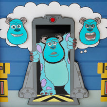 Load image into Gallery viewer, (PRE-ORDER) Loungefly Pixar Sulley Door Mixed Emotions 4-Piece Pin Set (1,000 Piece Limited)