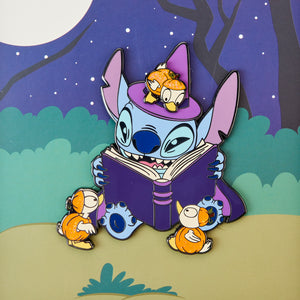 Loungefly Stitch Spooky Stories Halloween 3" Collector Box Sliding Pin (3,500 Piece Limited)