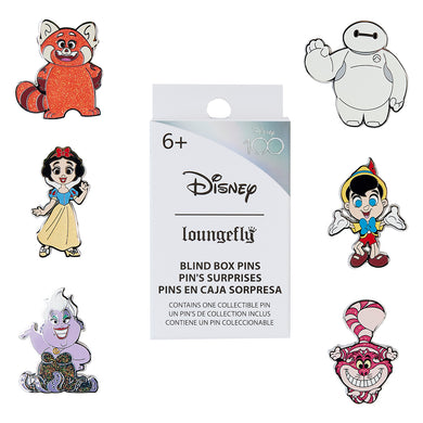 (PRE-ORDER) Loungefly Disney100 Anniversary Character Mystery Box Pins (Blind Box Single)
