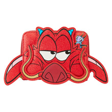 Load image into Gallery viewer, Loungefly Mulan 25th Anniversary Mushu Glitter Cosplay Zip-Around Wallet