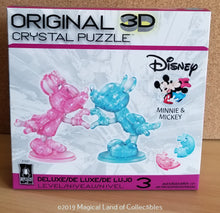 Load image into Gallery viewer, Mickey and Minnie Heart Deluxe Crystal Puzzle