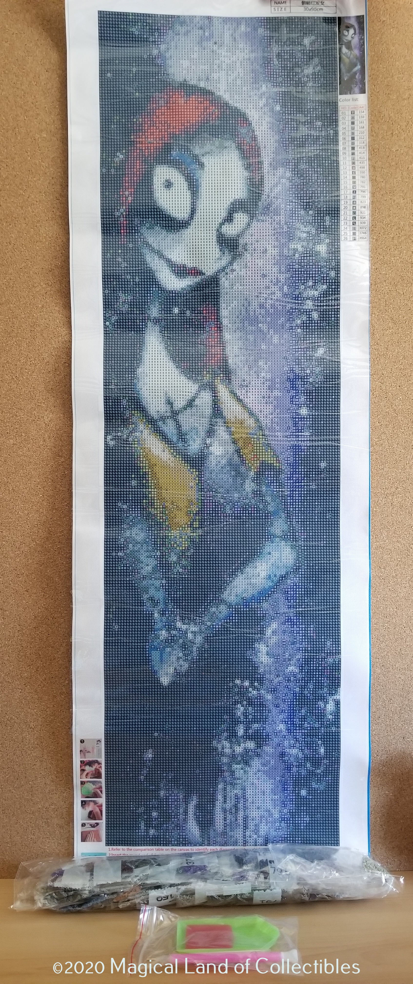 Sally From Nightmare Before Christmas - 5D Diamond Painting -  DiamondByNumbers - Diamond Painting art