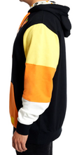 Load image into Gallery viewer, Loungefly Mickey and Minnie Mouse Candy Corn Sleeve Hoodie