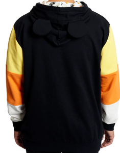 Loungefly Mickey and Minnie Mouse Candy Corn Sleeve Hoodie