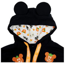 Load image into Gallery viewer, Loungefly Mickey and Minnie Mouse Candy Corn Sleeve Hoodie