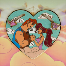 Load image into Gallery viewer, Loungefly Hercules 25th Anniversary Hercules and Megara Sliding Pin (1,000 Piece Limited)