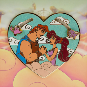 Loungefly Hercules 25th Anniversary Hercules and Megara Sliding Pin (1,000 Piece Limited)