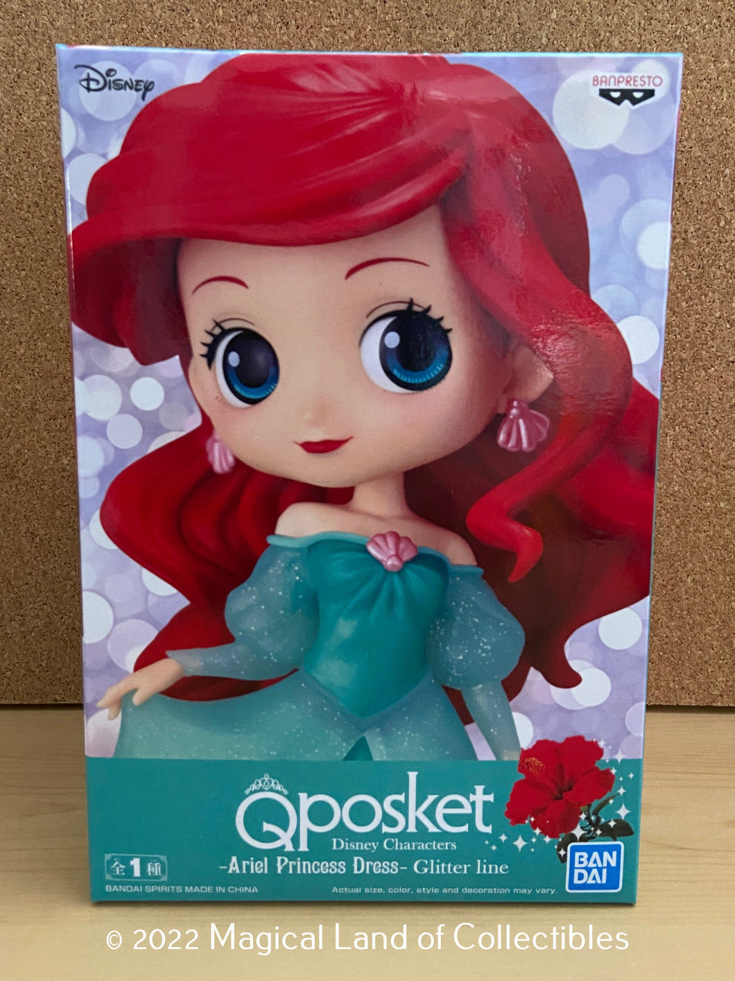 The Little Mermaid Ariel Green Ballgown Q Posket (Glitter)