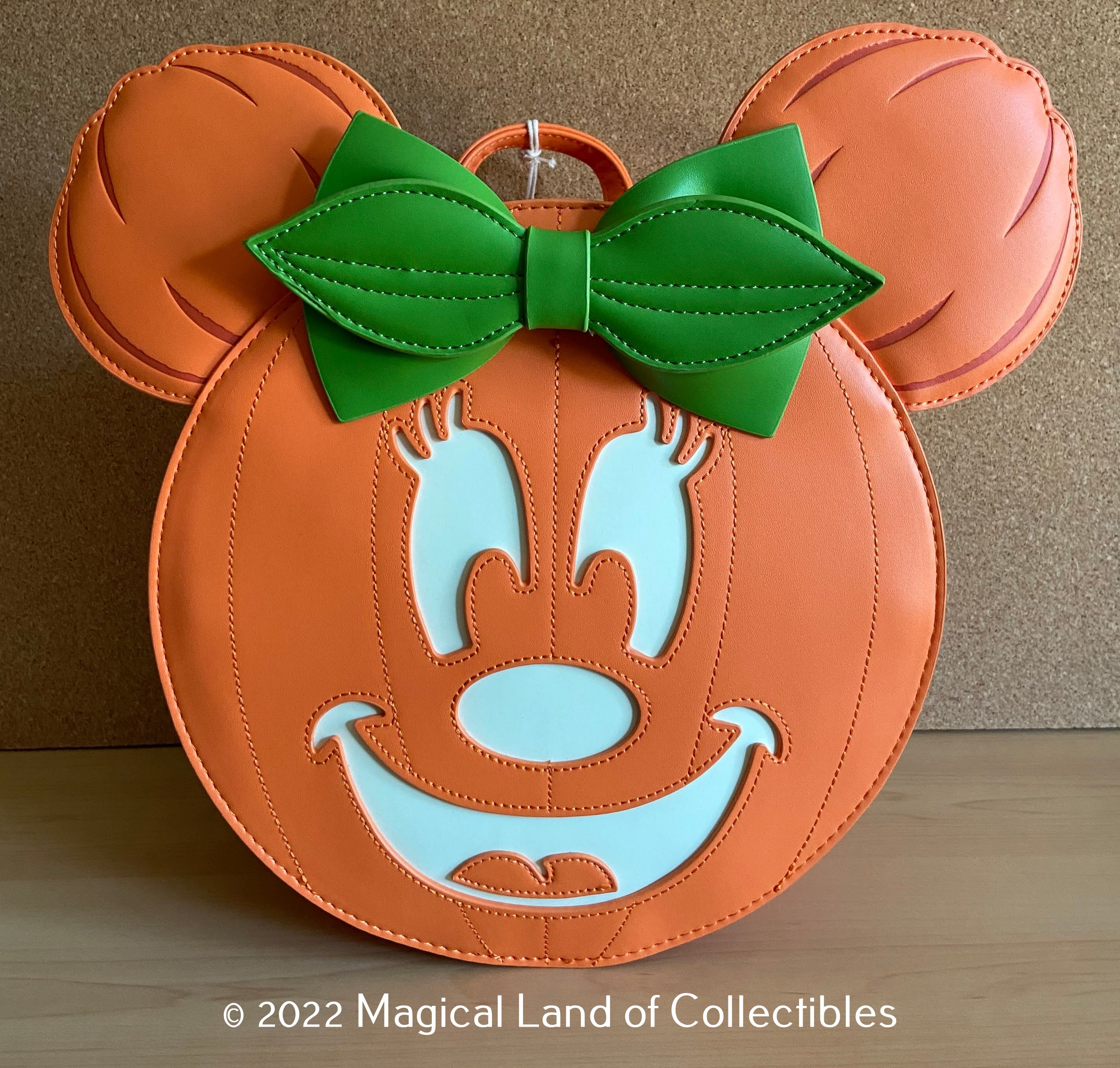 Loungefly Disney Glow in the Dark Pumpkin Minnie Mouse Mini Backpack Loungefly Disney Mickey Mouse & Friends Halloween Glow-In  main image 2
