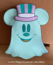 Load image into Gallery viewer, Loungefly Pastel Ghost Mickey and Minnie Mouse Glow Crossbody Bag