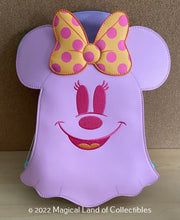 Load image into Gallery viewer, Loungefly Pastel Ghost Mickey and Minnie Mouse Glow Crossbody Bag