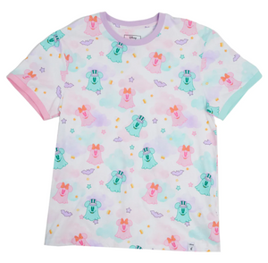 Loungefly Mickey and Minnie Mouse Pastel Ghost Unisex Tee
