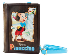 Load image into Gallery viewer, Loungefly Classic Book Pinocchio Convertible Cross Body Bag