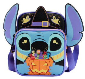 Loungefly Lilo and Stitch Glow Halloween Candy Cosplay Passport Bag