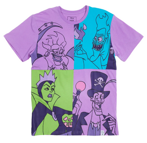 Loungefly Disney Villains Squares Unisex Tee