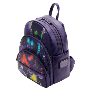 Loungefly Villains Triple Pocket Glow in the Dark Mini Backpack