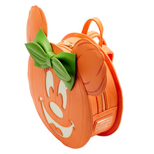 Load image into Gallery viewer, Loungefly Glow Face Minnie Pumpkin Mini Backpack