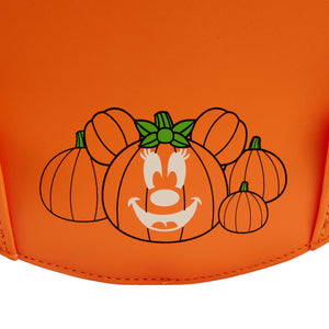 Loungefly Glow Face Minnie Pumpkin Mini Backpack
