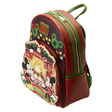 Load image into Gallery viewer, Loungefly Mickey &amp; Minnie Mouse Hot Cocoa Fireplace Mini Backpack