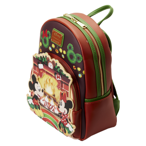 Loungefly Mickey & Minnie Mouse Hot Cocoa Fireplace Mini Backpack