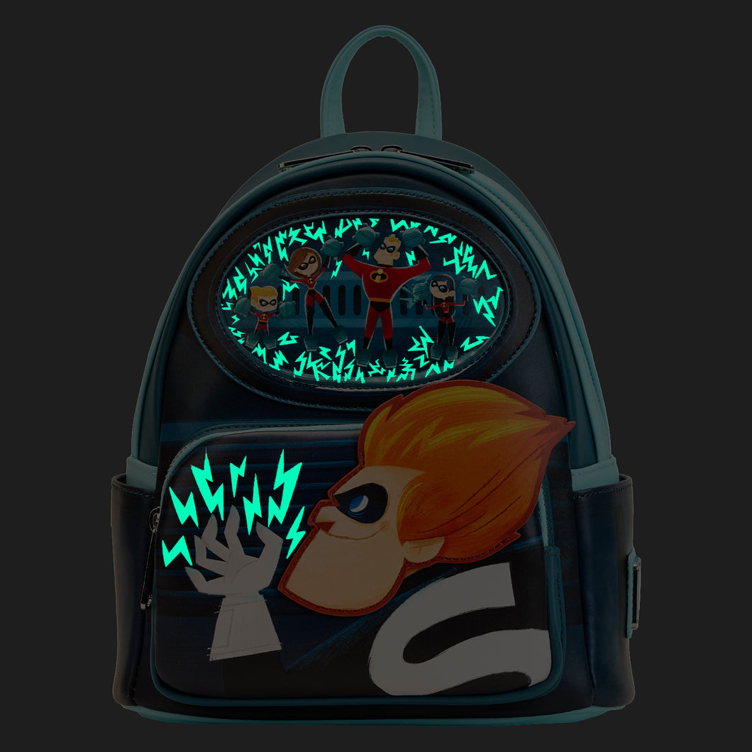 (PRE-ORDER) Loungefly The Incredibles Syndrome Glow Mini Backpack