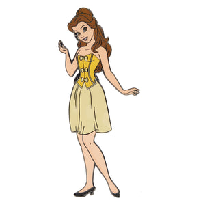 Loungefly Beauty and the Beast Belle Magnetic Paper Doll Pin Set