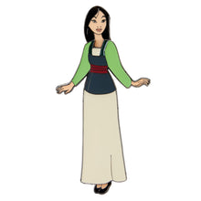 Load image into Gallery viewer, Loungefly Mulan Magnetic Paper Doll Pin Set