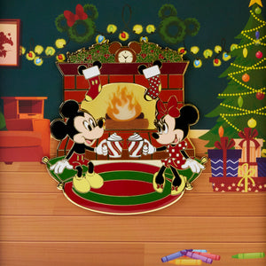 Loungefly Disney Mickey and Minnie Fireplace Cocoa 3" Collector Box (1,800 Piece Limited)