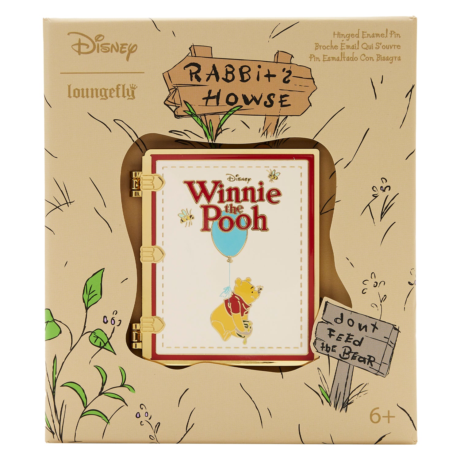 Disney Winnie The Pooh Classic Book 3-Inch Collector Pin